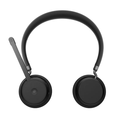Lenovo Wireless VoIP Headset Teams Certified, Noise-Canceling Mic, Bluetooth 5.3 Multipoint, USB-A Receiver, 31-Hour Talk & 60-Hour Playback, Lightweight Over-Ear Design, Replaceable Earcups - style: Wireless - ENC (Teams)