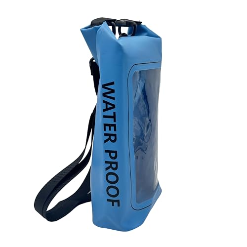 Nupouch Waterproof Cell Phone Sling Bag - Waterproof Phone Pouch Crossbody Dry Bag with Touchscreen Window for Travel, Beach, Boating, Hiking - Blue - color: Blue