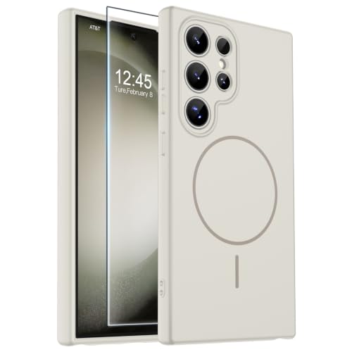 zapica Magnetic for Samsung Galaxy S23 Ultra Case, Creamy White - color: Creamy White, size: Samsung Galaxy S23 Ultra 6.8''