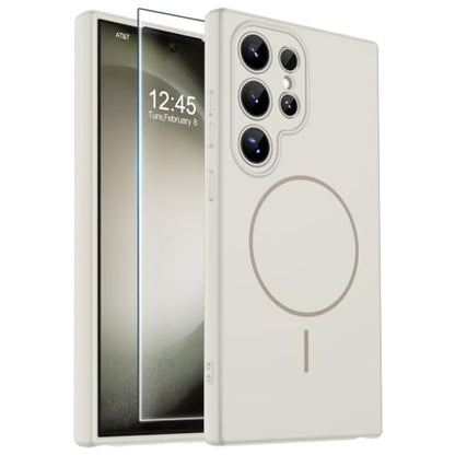 zapica Magnetic for Samsung Galaxy S23 Ultra Case, Creamy White - color: Creamy White, size: Samsung Galaxy S23 Ultra 6.8''