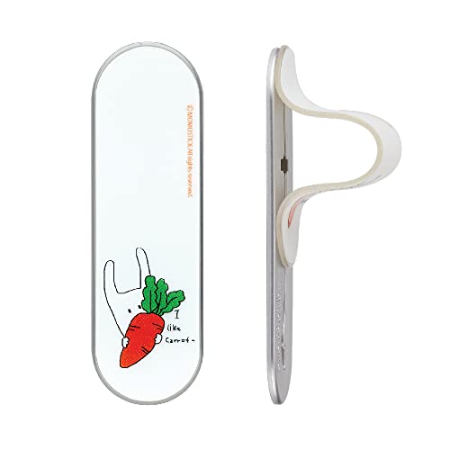 Momostick Flatstick, Cell Phone Finger Grip Strap Holder for Hand, Cell Phone Stand, New Slim Finger Loop Selfie Grip Compatible with Most Smartphones -Carrot - color: Carrot