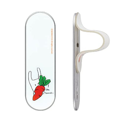 Momostick Flatstick, Cell Phone Finger Grip Strap Holder for Hand, Cell Phone Stand, New Slim Finger Loop Selfie Grip Compatible with Most Smartphones -Carrot - color: Carrot