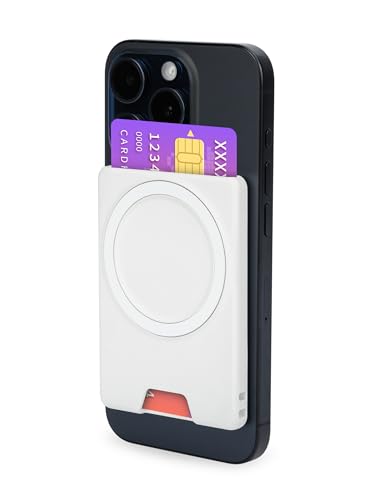 PROfezzion Double Sided Magnetic Wallet 2-Card Holder for MagSafe iPhones - color: White