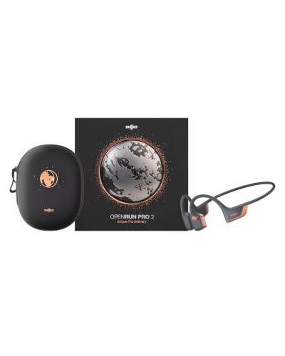 SHOKZ OpenRun Pro 2 Bone Conduction Sport Headphones, Rose Gold Gift Edition, Amazon Exclusive Rose Gold; Premium Gift Box; DualPitch Sound; Open-Ear; Smart Mic; IP55; 12H Battery - color: Rose Gold Gift Edition, size: Standard