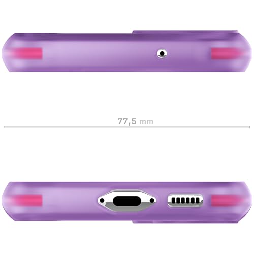 Ghostek Covert Clear Galaxy S23 Phone Case with Military Grade Shockproof Protection, Non-Slip Grip, Protective Silicone Cover Designed for 2023 Samsung S23 (6.1") (Purple) - color: Purple [Limited], size: Galaxy S23