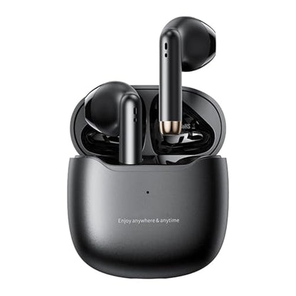 True Wireless Earbuds Bluetooth 5.3 with Microphone for Working Out Noise Canceling Blue Tooth Ear Buds Deep Bass TWS Wireless Earphones with Charging Case in Ear Headphone for iPhone Android Black - color: Black