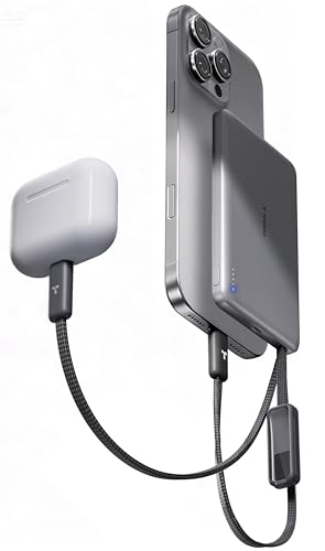 TORRAS AirVolt 0.5in Ultra-Slim 10000mAh Power Bank, 22.5W Portable Charger