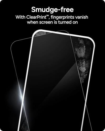 ZAGG Elite Privacy 360 Glass Screen Protector for iPhone 16 / iPhone 15-5X Ultra Strong Tempered Glass, 4-Way Privacy Filter, Scratch Protection, Anti-Smudge, Easy to Install, InvisibleShield
