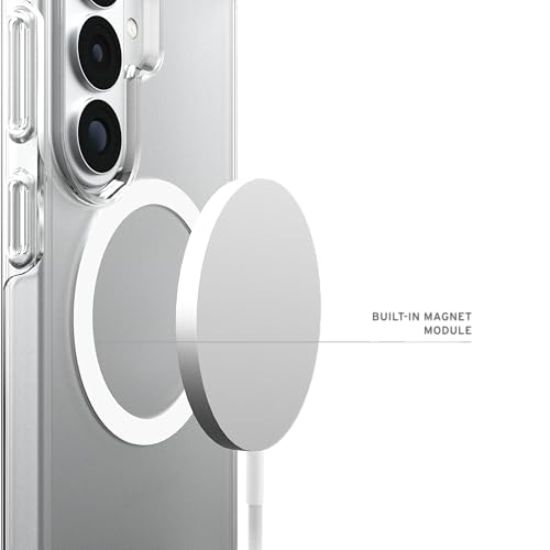 URBAN ARMOR GEAR UAG for Samsung Galaxy S26 Case 6.3" Scout Clear - Magnetic Charging Compatible Transparent Rugged Military Drop Tested Protective Cover, Ice/White - color: Scout Clear - Ice/White