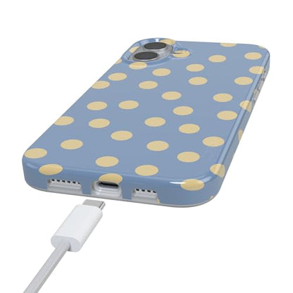 Casely iPhone 16 Case | in the Spotlight | Pastel Polka Dot | Compatible with MagSafe | Classic Ultra Thin Design - color: In the Spotlight | Pastel Polka Dot, size: Iphone 16