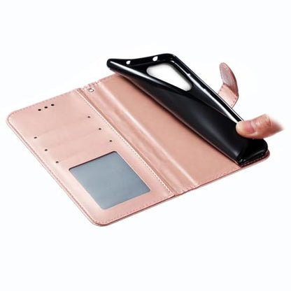 EYZUTAK Case for Samsung Galaxy A16 4G/5G, Premium Leather Magnetic Closure Flip Wallet Phone Case with Card Holder Cash Slot Stand Function Embossed Mandala Flower Shockproof Lanyard Cover -Rose Gold - color: Rose Gold, size: Samsung Galaxy A16 4G/5G