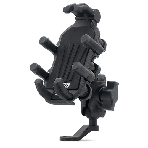 Motorcycle Phone Mount Holder Shock Absorber Panel Anti Vibration Vibration Dampener Reducer 360 Adjustable Rotation Rearview Mirror Mount for 4.4 to 6.5 in (Rearview Mirror) - size: Rearview Mirror Mount