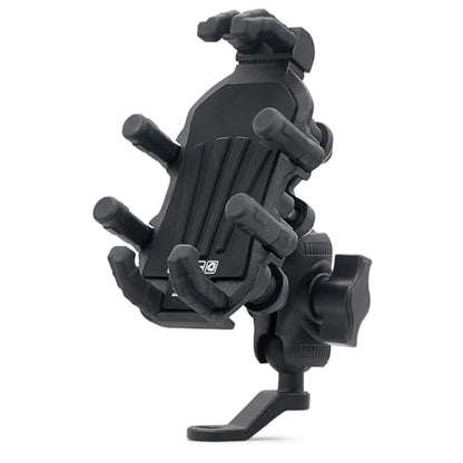 Motorcycle Phone Mount Holder Shock Absorber Panel Anti Vibration Vibration Dampener Reducer 360 Adjustable Rotation Rearview Mirror Mount for 4.4 to 6.5 in (Rearview Mirror) - size: Rearview Mirror Mount