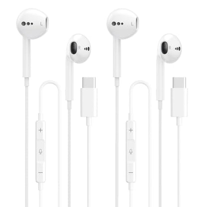 USB C Headphones for iPhone 17 16 15, 2 Packs Wired Earbuds USB C - size: 2 Pack
