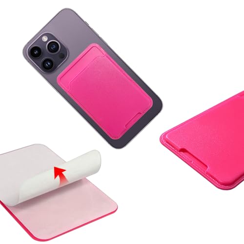 Unov Adhesive Phone Card Holder Stick-on Wallet ID Credit Card Pouch Sleeve Pocket for Pixel iPhone Motolora Galaxy iPad Tablet All Cell Phone White - color: White