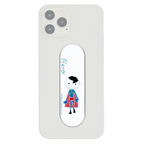Momostick Flatstick, Cell Phone Finger Grip Strap Holder for Hand, Cell Phone Stand, New Slim Finger Loop Selfie Grip Compatible with Most Smartphones-Super Boy - color: Super Boy