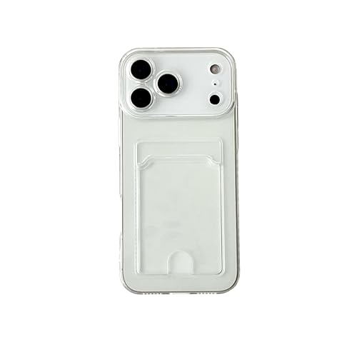 Lunivop Compatible with iPhone 17 Pro Case Wallet Clear Card Holder TPU Slim Soft Shockproof Anti-Yellowing Anti-Scratch Transparent Phone Case (for 17 Pro 6.3 '' Clear) - size: for iPhone 17 Pro