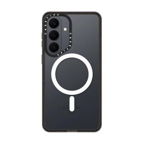 CASETiFY for Galaxy S26+ Case - Impact Magnetic Clear Black | Wireless charging and MagSafe compatible | 8.2 ft. 4x Military Grade Drop Protection | Black - color: Clear Black, size: Galaxy S26+ (6.7")