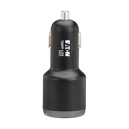 Eaton Tripp Lite Series 65W USB C Car Charger Cigarette Lighter Adapter, 2 USB-C Ports, Power Delivery (PD) 3.1 and PPS Charging, Fasting Charging for iPhone, Galaxy, Pixel & More (U280-C02-65W)