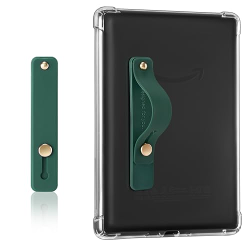 CoBak Hand Strap Holder for Kindle/Tablet - Lightweight TPU - color: Dark green