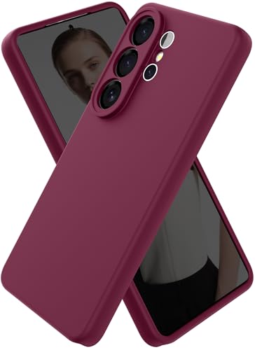 CUZMIGO Liquid Silicone Case for Samsung Galaxy S26 Ultra, Burgundy | Soft Liquid Silicone, Raised Camera Lens Protection, Multiple Neon Bright Colors, Microfiber Lining, Smooth Grip, Slim Fit - color: Burgundy, size: S26 Ultra
