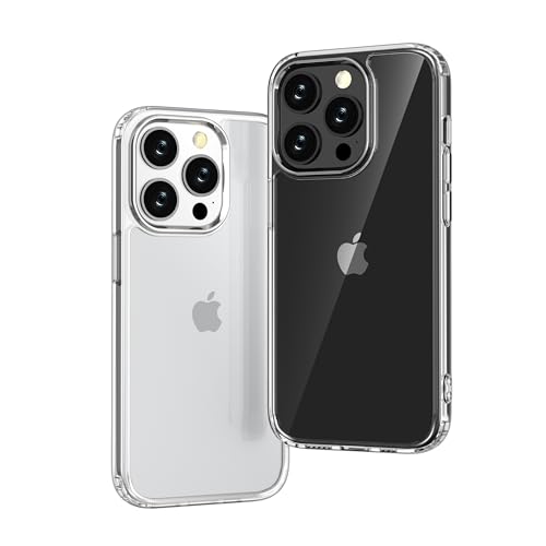 ONES Case for iPhone 14 Pro, Slim Clear Transparent Case [PC + TPU Hybrid] with Military-Grade Drop Protection, Anti-Yellowing Shockproof Silicone Hard Cover - color: HD Highly Clear, size: iPhone 14 Pro