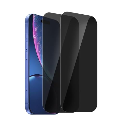 6.7-inch [2 Pack] Privacy Screen Protector for iPhone 16 Pro Max[Anti-Spy] Tempered Glass Film,Touch Sensitive/Anti Scratch/Fingerprint/Easy Install Bubble Free - color: USZQ-FKIP16PROMAX