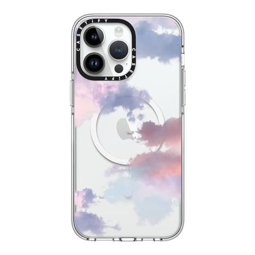 CASETiFY for iPhone 14 Pro Max Case - Impact Clear Compatible with MagSafe | Not Yellowing | 6.6 ft. 3X Military Grade Drop Protection | Clouds | Clear - color: Clouds, size: Iphone 14 Pro Max (6.7")