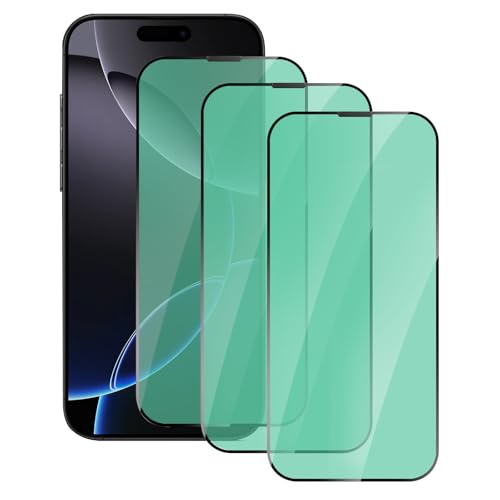 3 Pack Anti-Blue Light Screen Protector for iPhone 16 Pro Max - size: iPhone 16 Pro Max