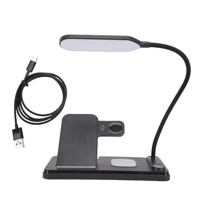 15W Fast Charging Station with Phone Watch Earbuds Stand and Lamp, Multifunctional 3 in 1 Charger for Home and Travel