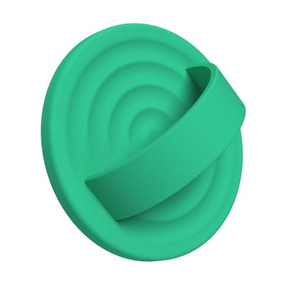 Upgraded Magnetic Phone Grip, Liquid Silicone Soft and Portable, Removable Finger Loop Ring Grip Holder for iPhone, Strong Magnetic Attraction, Compatible with MagSafe Phone Case, Emerald Green - color: Emerald Green
