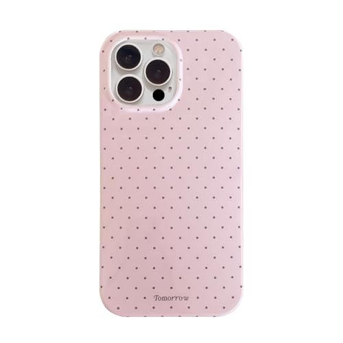 inewateri Compatible for iPhone 16 Pro Max Case with Cute Fashion Polka Dot Aesthetics Design Simple Case for Soft TPU Slim Protection Case for iPhone 16 Pro Max-Pink - color: Pink, size: iPhone 16 Pro Max