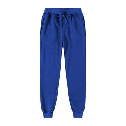 Women Sweatpants Solid Oversized Jogger Style Elastic Drawstring Waist Deep Pocket Soft Stretch Loose Fit Casual Sport Pants - color: Blue, size: Small
