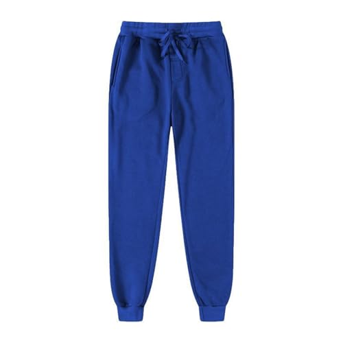 Women Sweatpants Solid Oversized Jogger Style Elastic Drawstring Waist Deep Pocket Soft Stretch Loose Fit Casual Sport Pants - color: Blue, size: 3X-Large