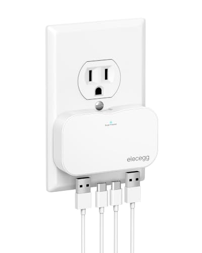 Flat USB Wall Plug, 4 Ports Foldable Charger Block (2 USB-C) - size: PD17W (2A+2C)