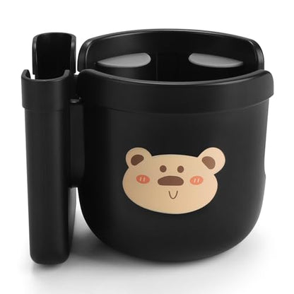 Accmor Wheelchair Cup Holder with Phone Holder, ﻿Universal 360° Rotatable Walker Cup Holder Rollator Scooter Accessory - color: Bear