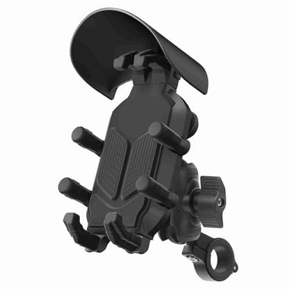 Motorcycle Phone Holder Securely Mounted Vibration Dampener for 360 Degree Rotation, for 4.7-7.2 Inch Phones, Nylon Aluminium Alloy Vehicles (Handlebar Mount) - size: Handlebar Mount