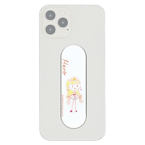 Momostick Flatstick, Cell Phone Finger Grip Strap Holder for Hand, Cell Phone Stand, New Slim Finger Loop Selfie Grip Compatible with Most Smartphones-Little Hero Girl - color: Little Hero Girl