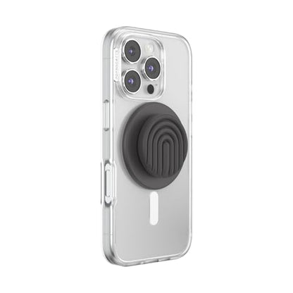 PopSockets Phone Grip for MagSafe, Magnetic Holder- Curves Slate - color: Slate, style: MagSafe