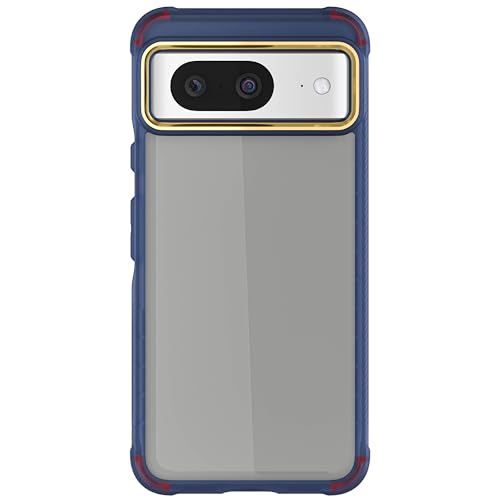Ghostek Covert Google Pixel 8 Case - Clear Hard Back, Silicone Bumper, Compatible with Wireless Charging, Slim Shockproof Phone Cover (6.2 Inch, Blue) - color: Blue [Limited Edition], size: Pixel 8