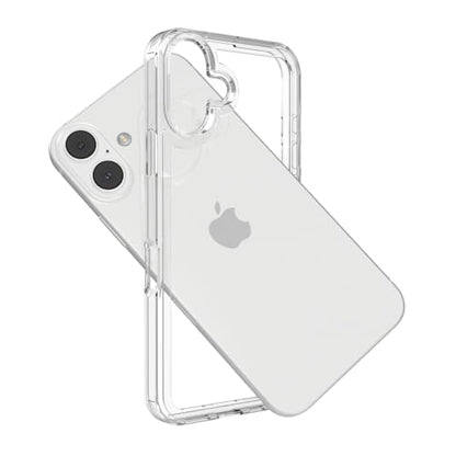 for iPhone 16 Plus Clear Bumper Frame No-Back Case, Slim Fit Ultra-Light Anti-Yellowing Transparent Protection Heat Dissipation Bezel Phone Cover Case 6.7" 2024 - color: Clear, size: iPhone 16 Plus