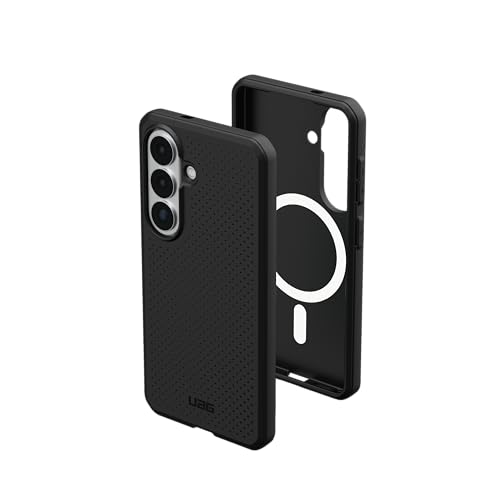URBAN ARMOR GEAR UAG for Samsung Galaxy S26 Case 6.3" Dot - Magnetic Charging Compatible Transparent Transparent Rugged Military Drop Tested Protective Cover, Black - color: Dot - Black