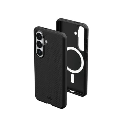URBAN ARMOR GEAR UAG for Samsung Galaxy S26 Case 6.3" Dot - Magnetic Charging Compatible Transparent Transparent Rugged Military Drop Tested Protective Cover, Black - color: Dot - Black