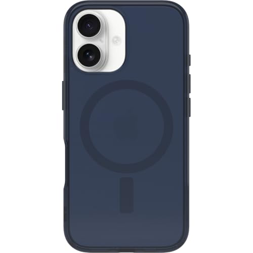 OtterBox Symmetry Series Clear MagSafe Case for iPhone 16, Shockproof, Drop Proof, Protective Thin Case, 3X Tested to Military Standard, Clear/Blue - color: Clear/Blue, size: iPhone 16, style: Case only