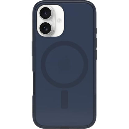 OtterBox Symmetry Series Clear MagSafe Case for iPhone 16, Shockproof, Drop Proof, Protective Thin Case, 3X Tested to Military Standard, Clear/Blue - color: Clear/Blue, size: iPhone 16, style: Case only