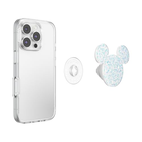 PopSockets Adhesive Phone Grip, Holder- Mickey Ears White - color: Earridescent Mickey White, style: Adhesive