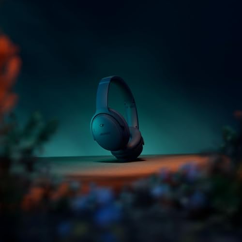 Bose QuietComfort Headphones - Wireless Bluetooth Headphones, Active Over Ear Noise Cancelling and Mic, USB-C Charging, Deep Bass, Up to 24 Hours of Playtime, Twilight Blue - Limited Edition Color - color: Twilight Blue