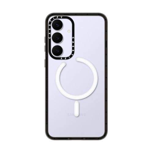 CASETiFY for Galaxy S25 FE Case - Impact Magnetic Clear Black | Wireless charging and MagSafe compatible | 8.2 ft. 4X Military Grade Drop Protection | Black - color: Clear Black, size: Galaxy S25 FE (6.7")