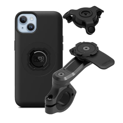 Quad Lock Motorcycle Handlebar Mount PRO Kit with Vibration Dampener and MAG Phone Case for iPhone 14 Plus - size: iPhone 14 Plus