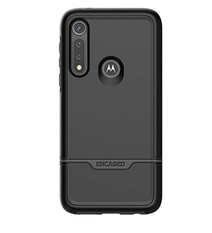 ENCASED Heavy Duty Moto G Power Case (2020 Rebel Armor) Military Grade Full Body Rugged Cover (Motorola G Power) Black
